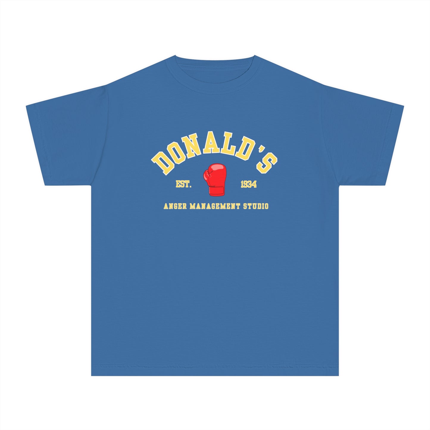 Youth Tee - Donald's Boxing Anger Management Studio - Disney - Comfort Colors Kids Tee