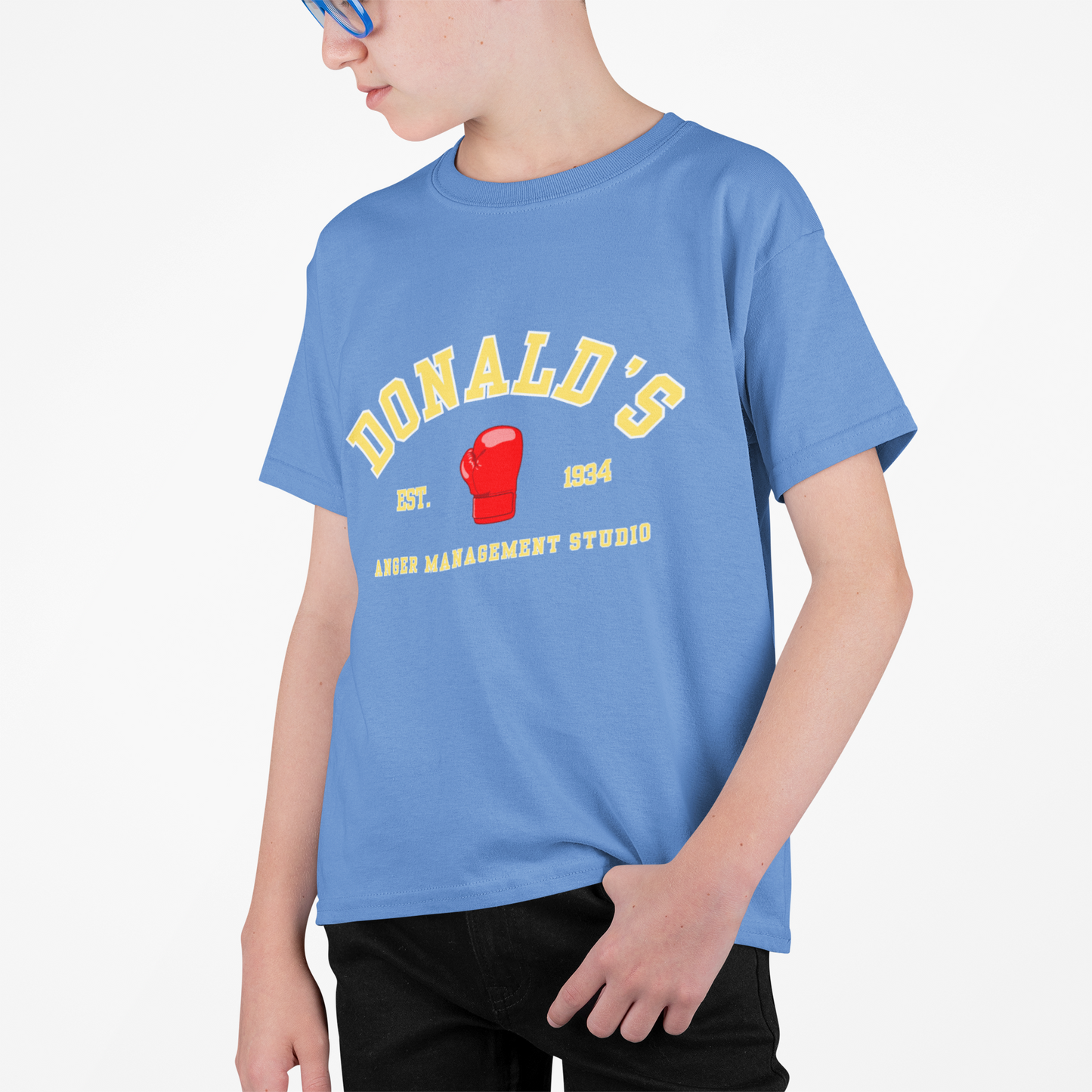 Youth Tee - Donald's Boxing Anger Management Studio - Disney - Comfort Colors Kids Tee