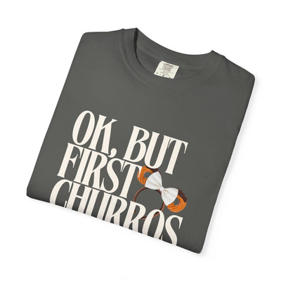 Disney Parks Garment-Dyed T-shirt - 'OK, But First Churros'