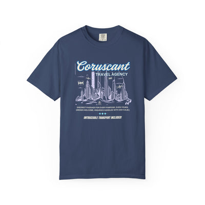 Adventure Awaits: Coruscant Travel Agency Ivory T-Shirt