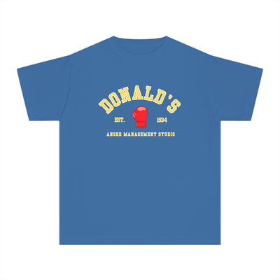 Youth Tee - Donald's Boxing Anger Management Studio - Disney - Comfort Colors Kids Tee