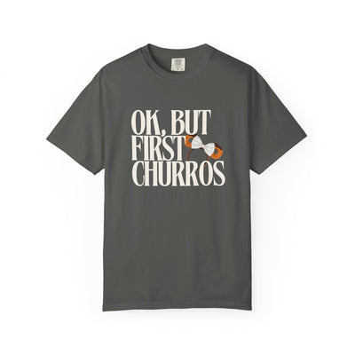 Disney Parks Garment-Dyed T-shirt - 'OK, But First Churros'