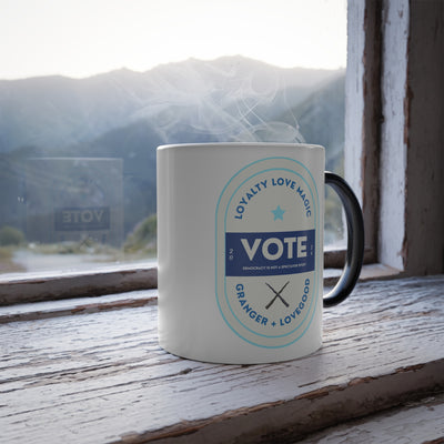 Vote Granger and Lovegood 11oz color changing coffee mug
