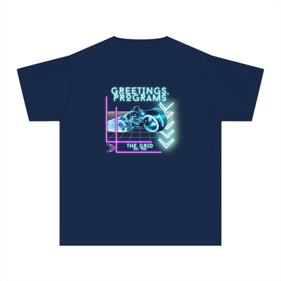 Youth Tee - Tron Greetings Programs Enter the Grid - Comfort Colors