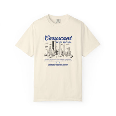 Adventure Awaits: Coruscant Travel Agency Ivory T-Shirt