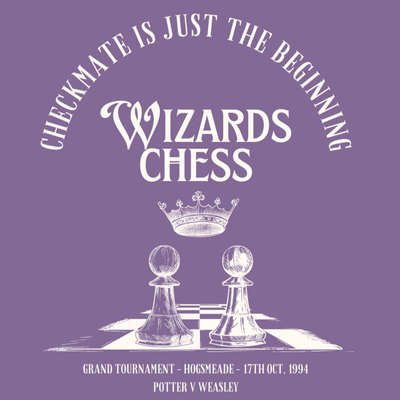Wizards Chess T-Shirt T-Shirt Printify 